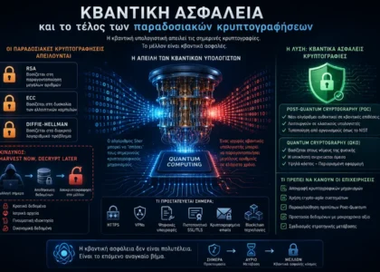 Quantum computing and post-quantum cryptography cyber security concept
