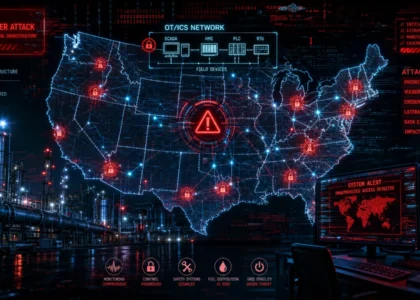 Cyberattack targeting fuel pump systems and critical infrastructure networks in the United States.