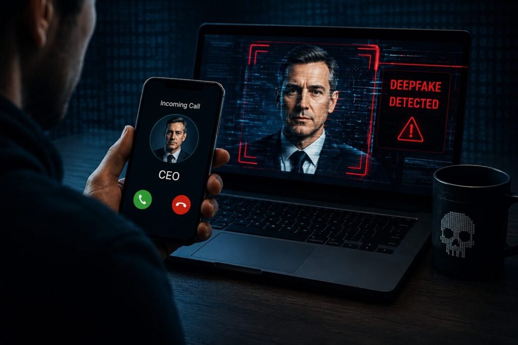One of the most well-known forms of Deepfake Scams involves so-called “Fake CEO” attacks.