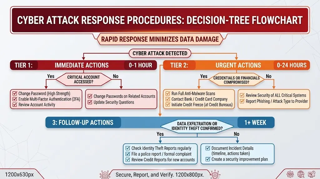 How to Detect Cyber Attacks
Flowchart showing step-by-step response procedures